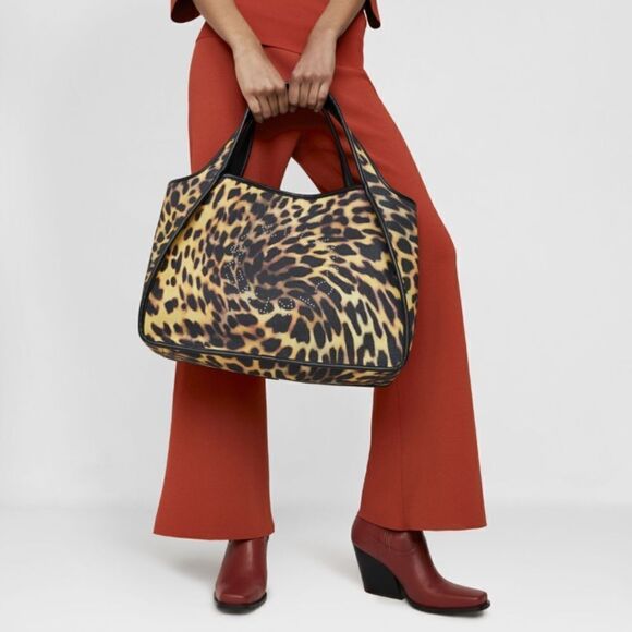 Stella McCartney Stella Logo leopard-print tote bag - Picture 6 of 6